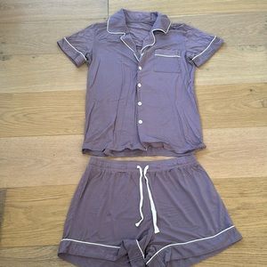 Short sleeve & shorts bamboo pajama set
